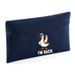 Back To School Kids Pencil Case, I’m Back Funny Duck Print, Durable & Stylish Storage Pouch For School Supplies Gift M8482